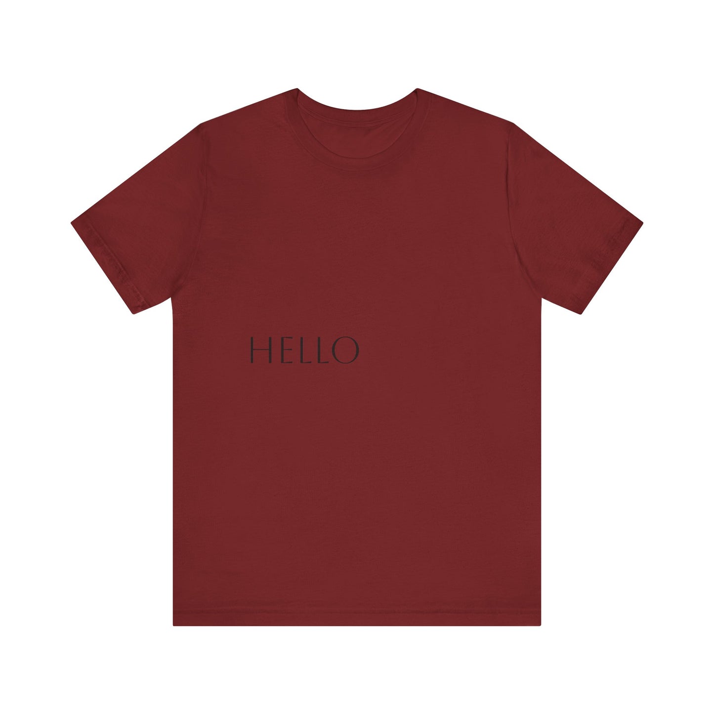 Hello Unisex Jersey Tee - Casual Everyday Wear