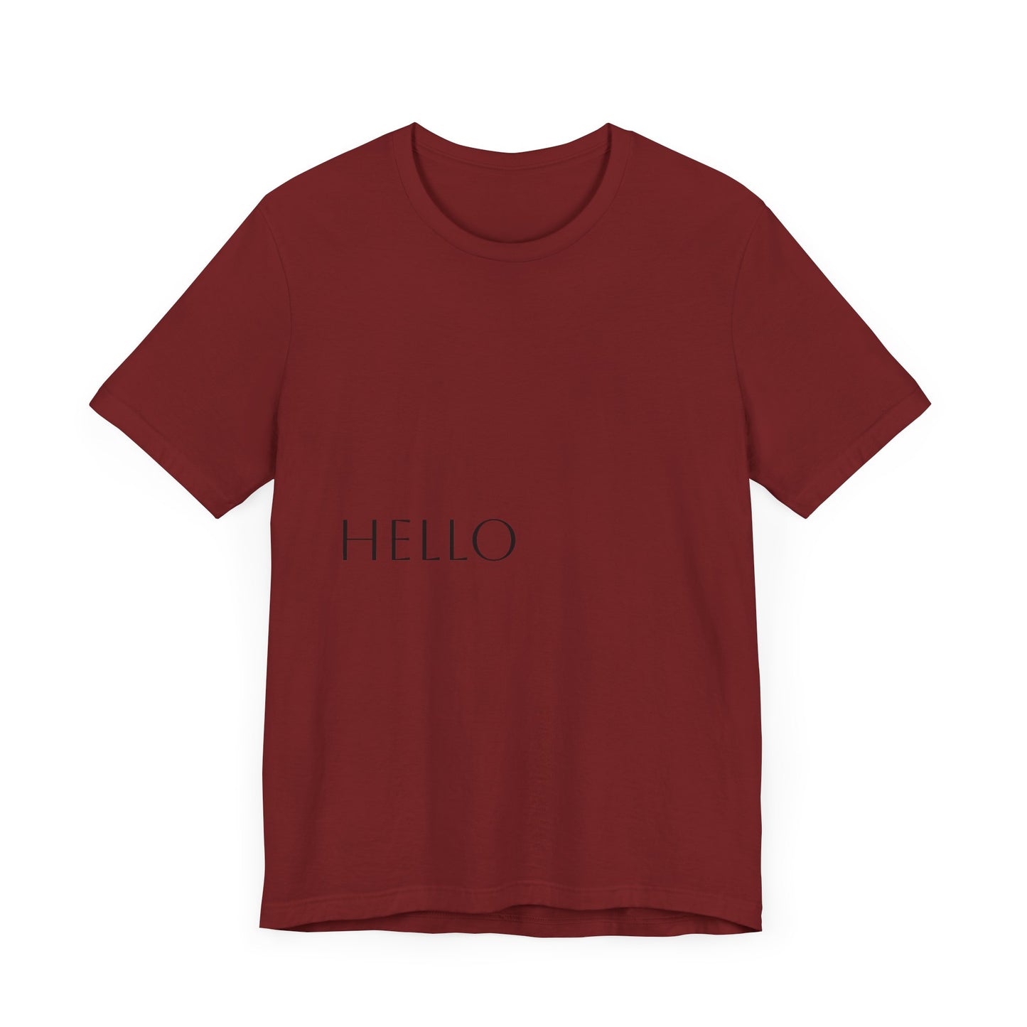 Hello Unisex Jersey Tee - Casual Everyday Wear