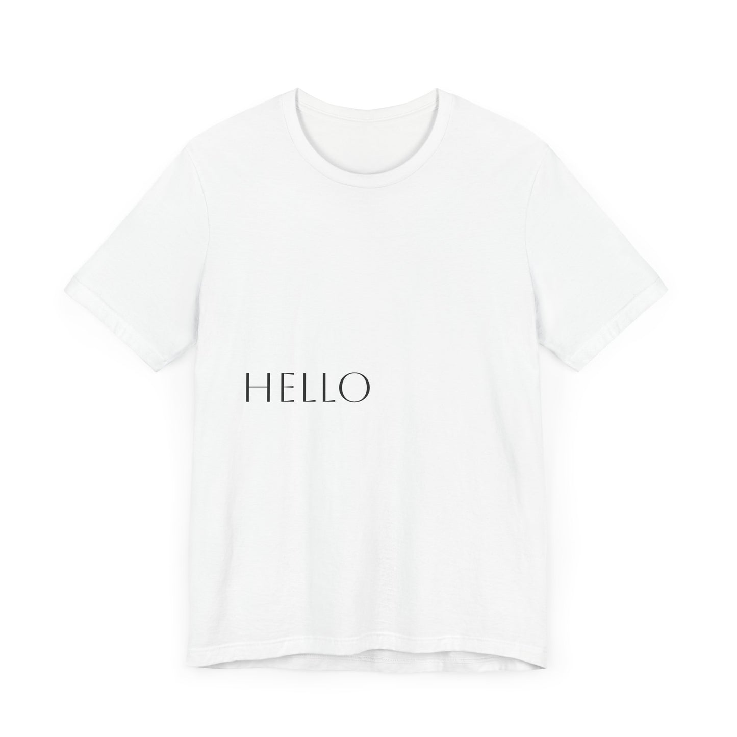 Hello Unisex Jersey Tee - Casual Everyday Wear